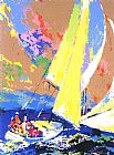 Leroy Neiman Normandy Sailing painting